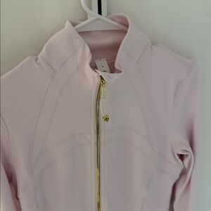 Lululemon Athletica Light Pink Utility Jacket with Gold Zipper